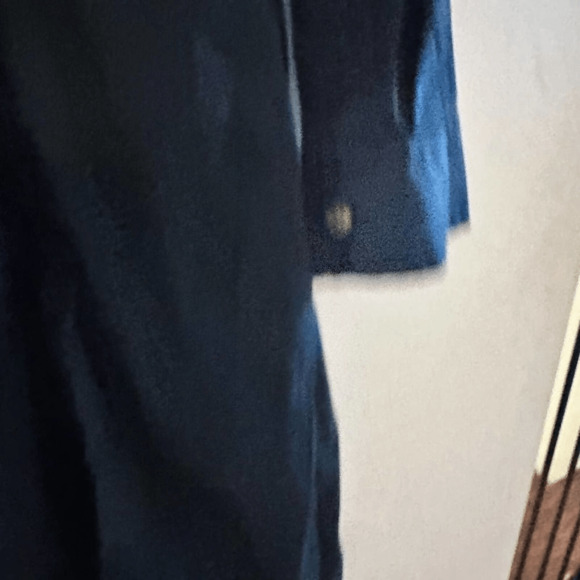 THEORY Elisca Wealth Navy Shirt Dress Woman Size 10 - Picture 12 of 12